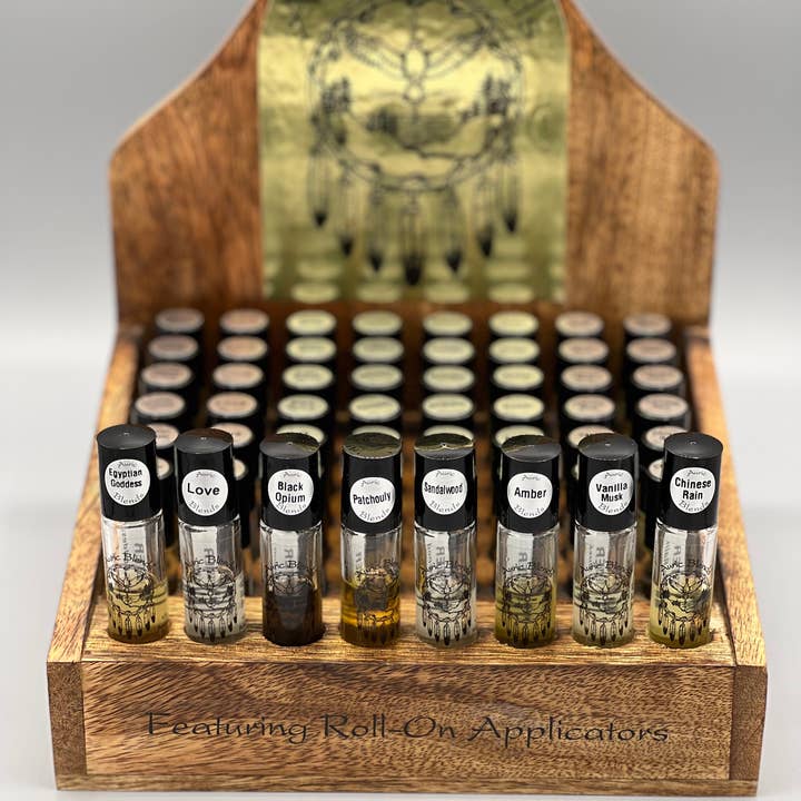 Auric Blends - Wholesale Retailer Display - Home & Living - Wooden Perfume Display1