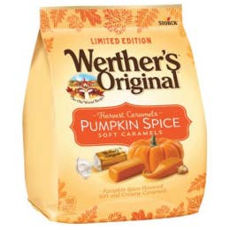 Werther's Limited Edition Pumpkin Spice, 8.57oz, 8ct for wholesale by Grandpa Joe's Candy Shop
