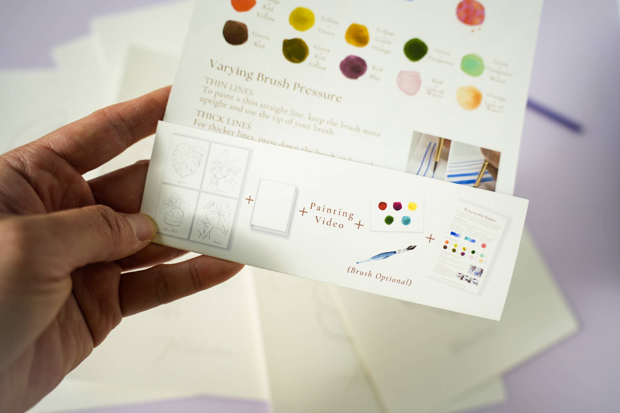 Jean Choe Art & Design - Wholesale DIY Craft Kit - Houseplants Watercolor Painting Kit with Paint & Brush3