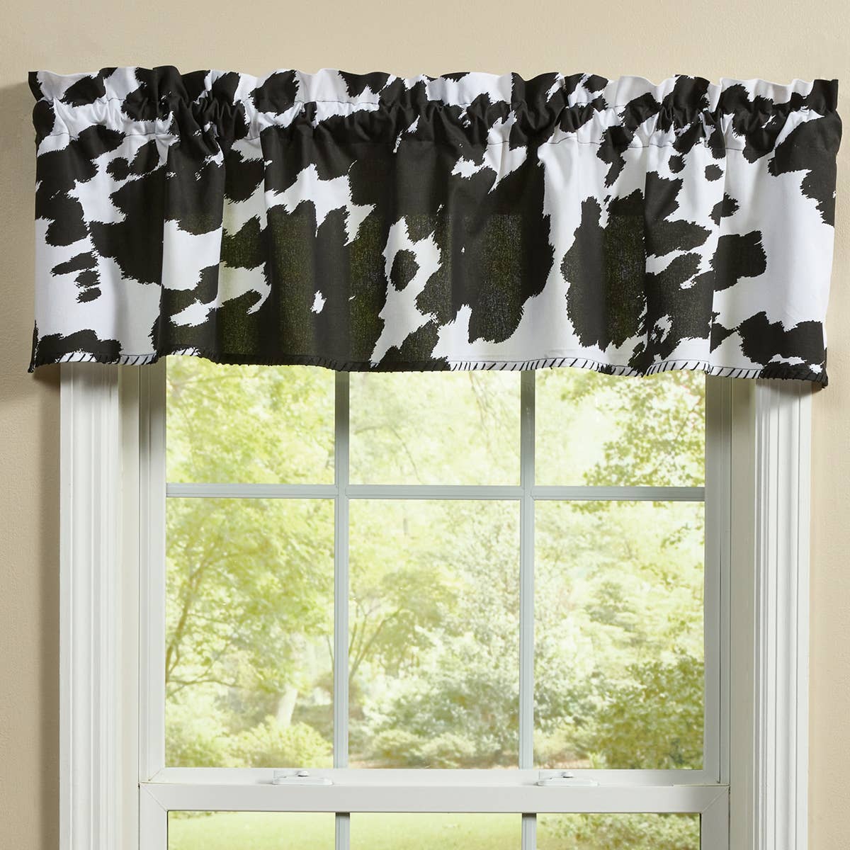 Park Designs - Wholesale Valance - Cowhide - Holstein Valance 14"L1