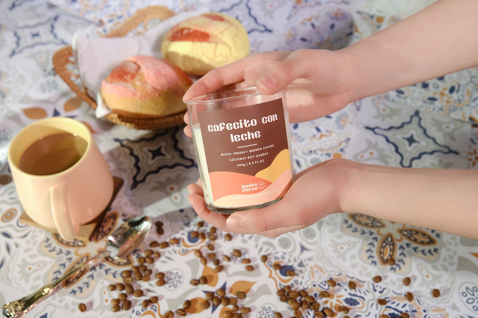 Bonita Fierce Candles - Wholesale Jar/Filled Candle - Cafecito Con Leche Candle | Coffee & Milk Candle1