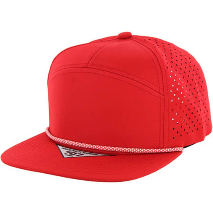 Zion Brand - Wholesale Flat-brimmed cap – Unisex - BLANK 7 PANEL HYDRO WITH ROPE SNAPBACK CAP7