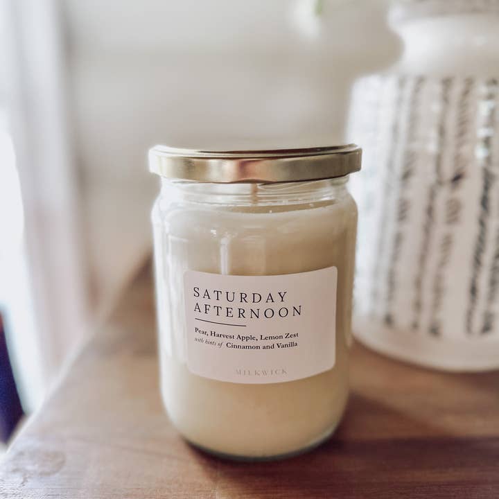 M I L K W I C K - Wholesale Jar/Filled Candle - Saturday Afternoon