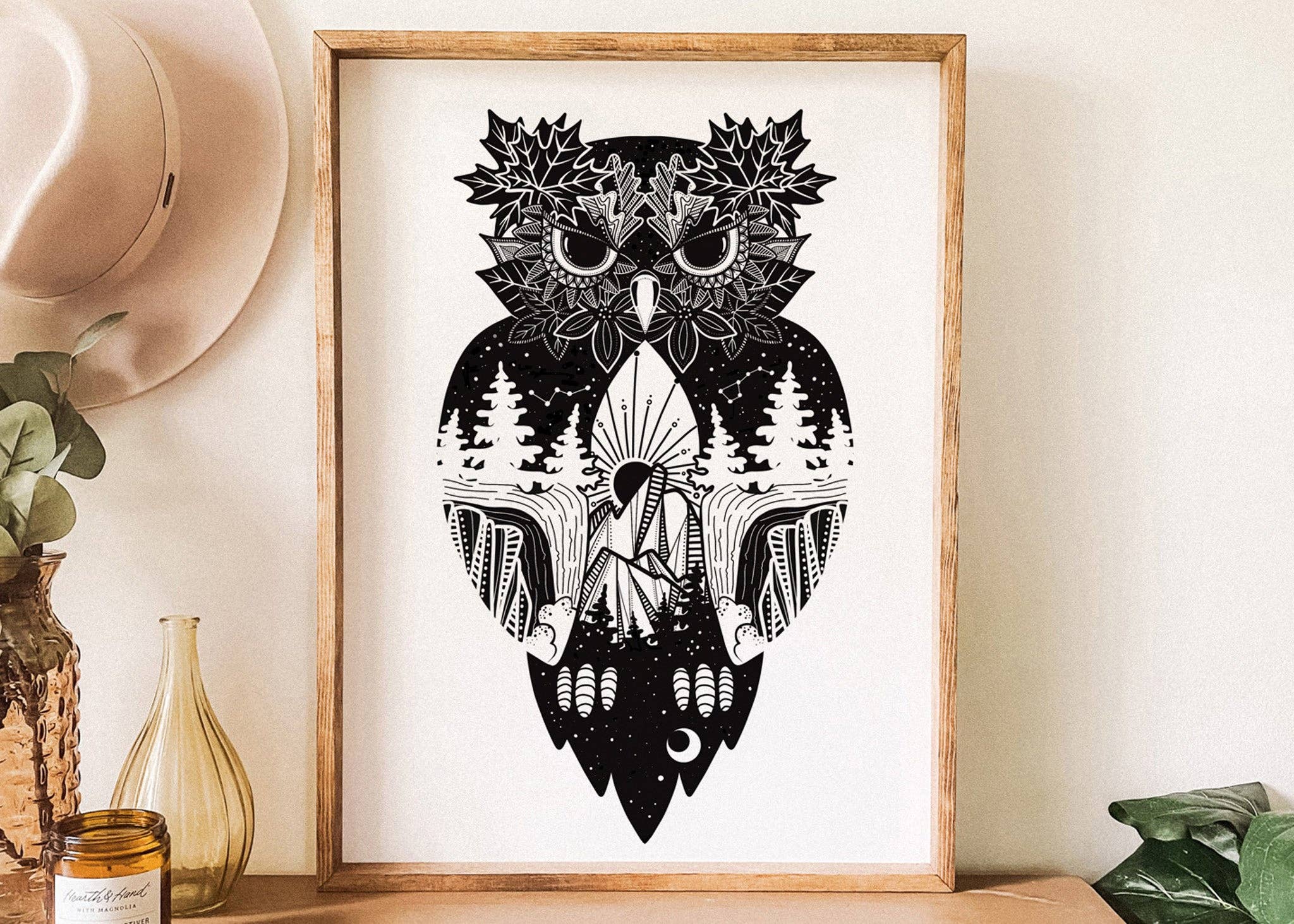Mountain Mornings - Wholesale Art Print - Owl Print2