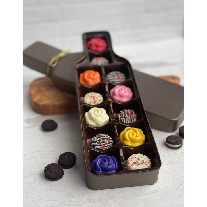 Chocolates Unlimited by Denise - Wholesale Chocolate Box - Wine Bottle Shaped Chocolate Gift Box1