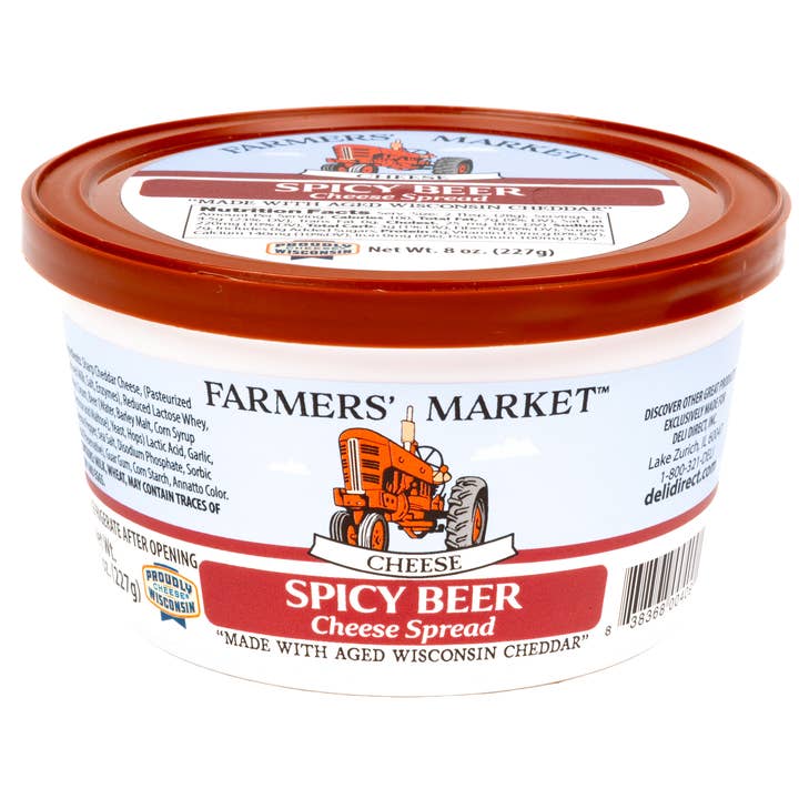 Merchandise Unlimited - Vente Fromages - Fromage à tartiner stable à température ambiante 227 g Farmers Market Wisconsin