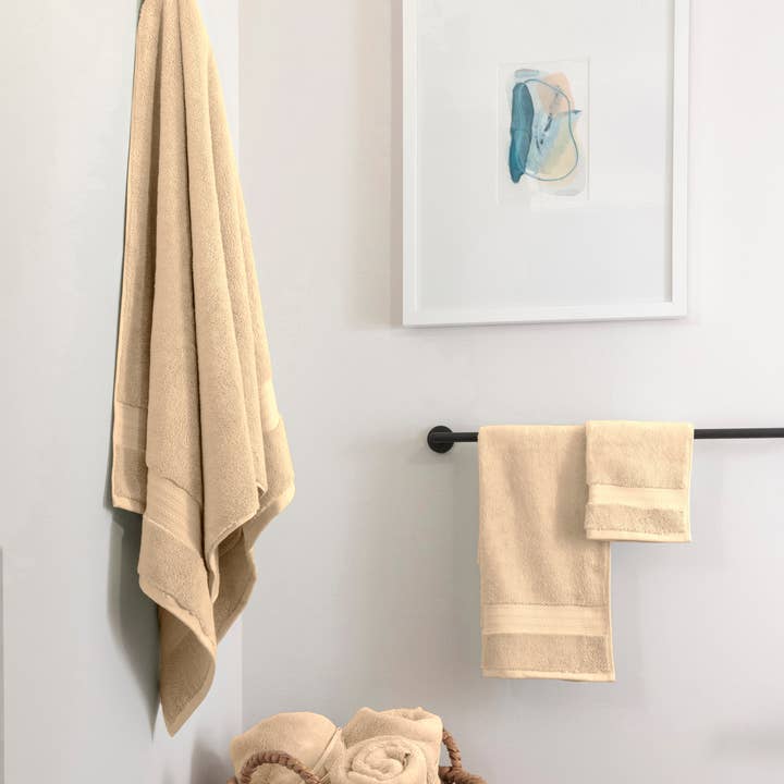 Fabdreams Organic - Venta al por mayor Juegos de toallas - Juego de toallas de baño de algodón orgánico certificado de 6 piezas - Fabdreams19