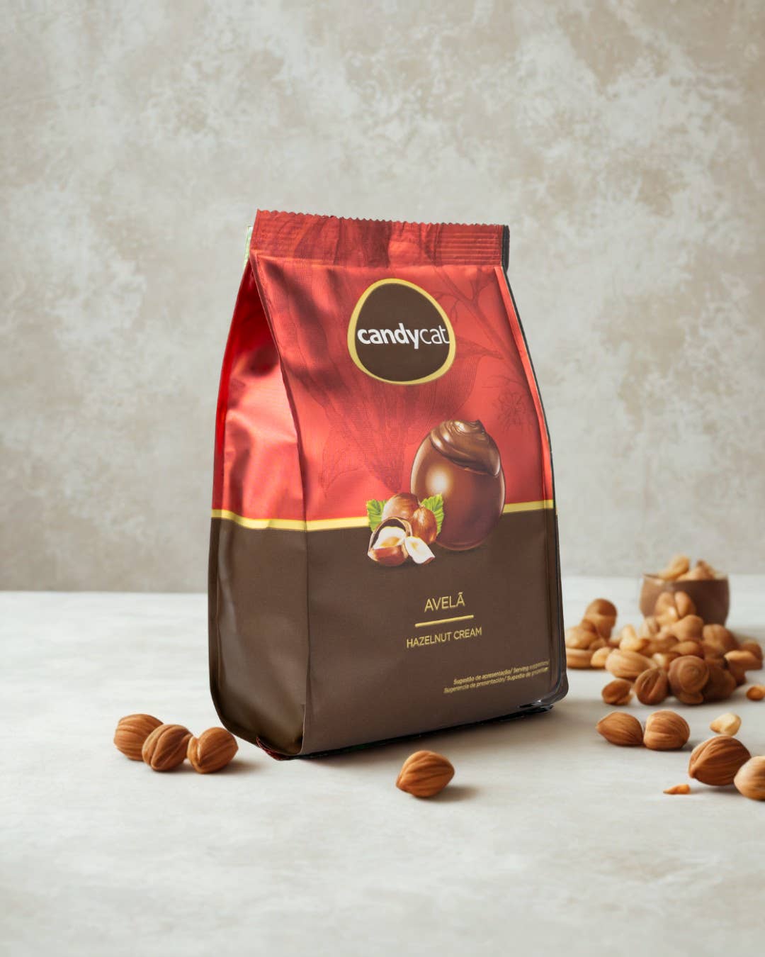 Candycat - Wholesale Chocolate Covered Sweets - Hazelnut Chocolates Sachet - 134g