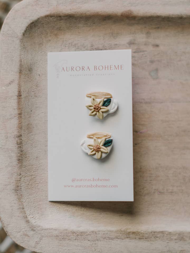 Clous de tasse à café tournesol pour la vente par Aurora Boheme