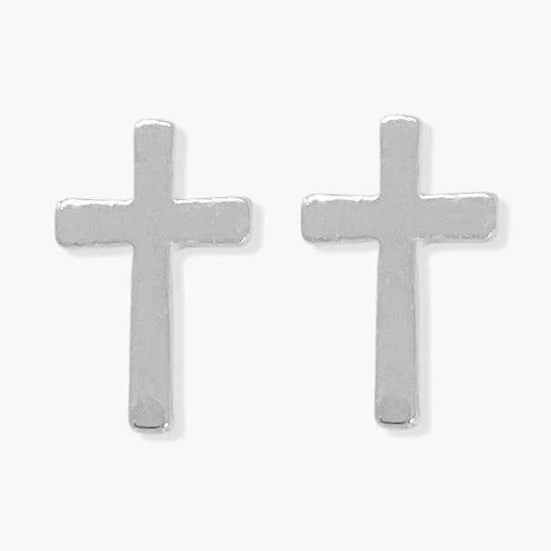 Pendientes Cruz Delicados Plata para venta al por mayor de sanctuaire