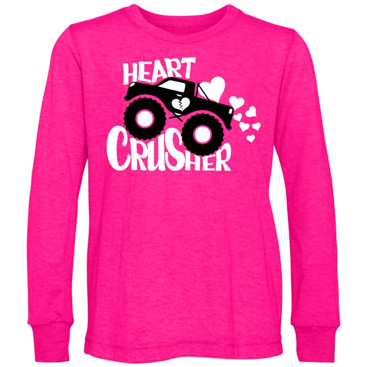 Camisa Crusher LS, rosa intenso (para bebés, niños pequeños, jóvenes y adultos) para venta al por mayor de Micro Me