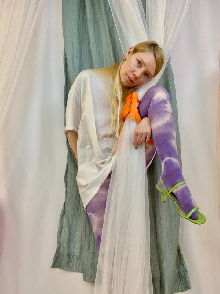 Shop Journal Vintage – wholesale Tights - Dam – Carebear slips färgstrumpbyxor2