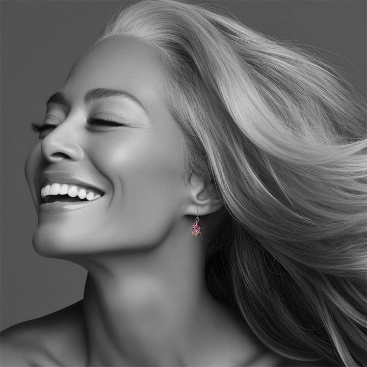 DANDLE XS DROP JOY PURPLE EARRINGS - SD382W for wholesale on Faire1