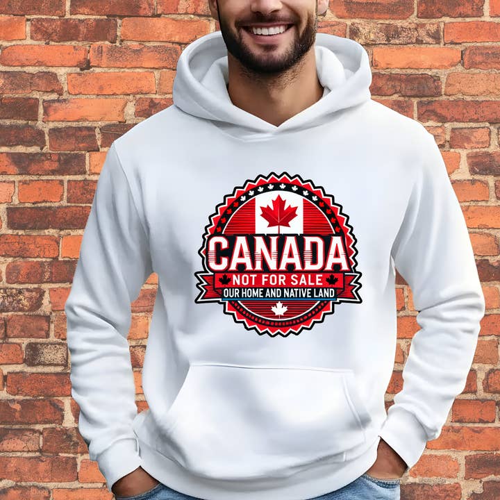 Canada er ikke til salg/Sjov tilpasset hættetrøje for engroshandel hos Worldwide Souvenir Mart