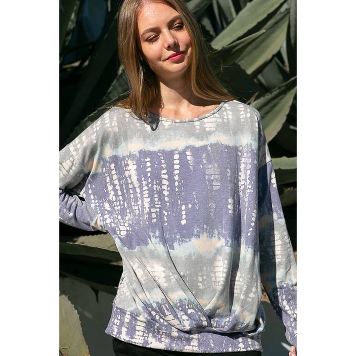 BAMBOO TIE DYE PRINT SWEATSHIRTS for wholesale by 1clique co.