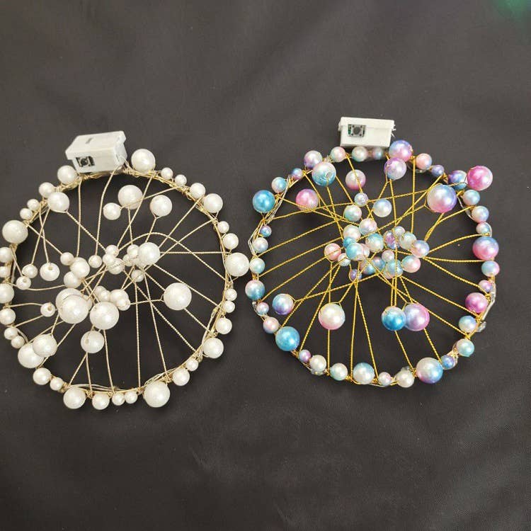 Ole - Wholesale Tiara - Women's - Pearl Crown Light Hair Accessories 1