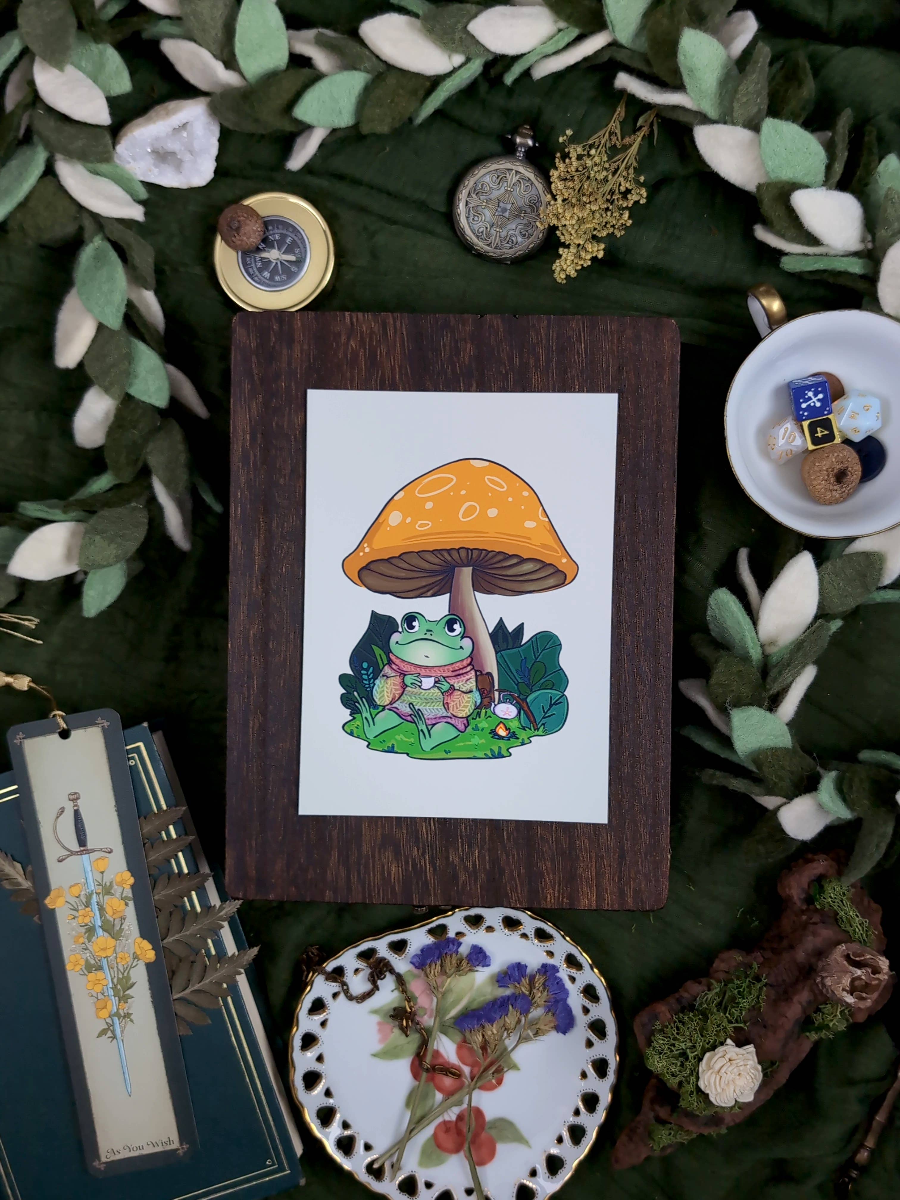 Kat the Goblin - Wholesale Art Print - Cozy Frog- Print0