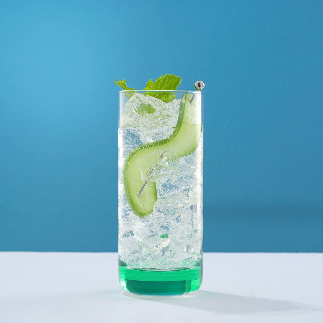 JoyJolt - Wholesale Cocktail/likeur glas - JoyJolt Hue gekleurde Highball drinkglazen - set van 66