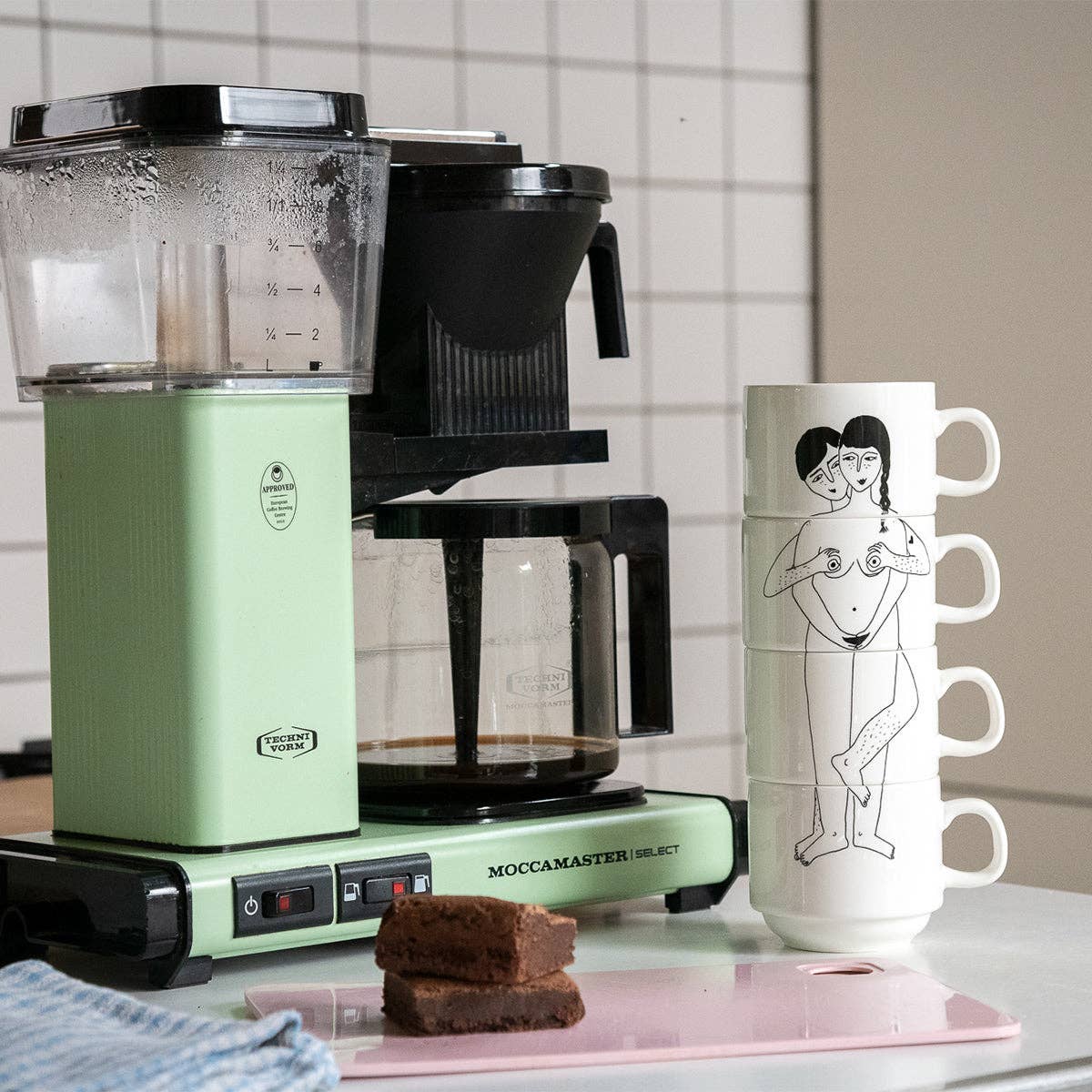 helen b - Wholesale Coffee Mug - Stackable mugs faces everywhere (set*4)2