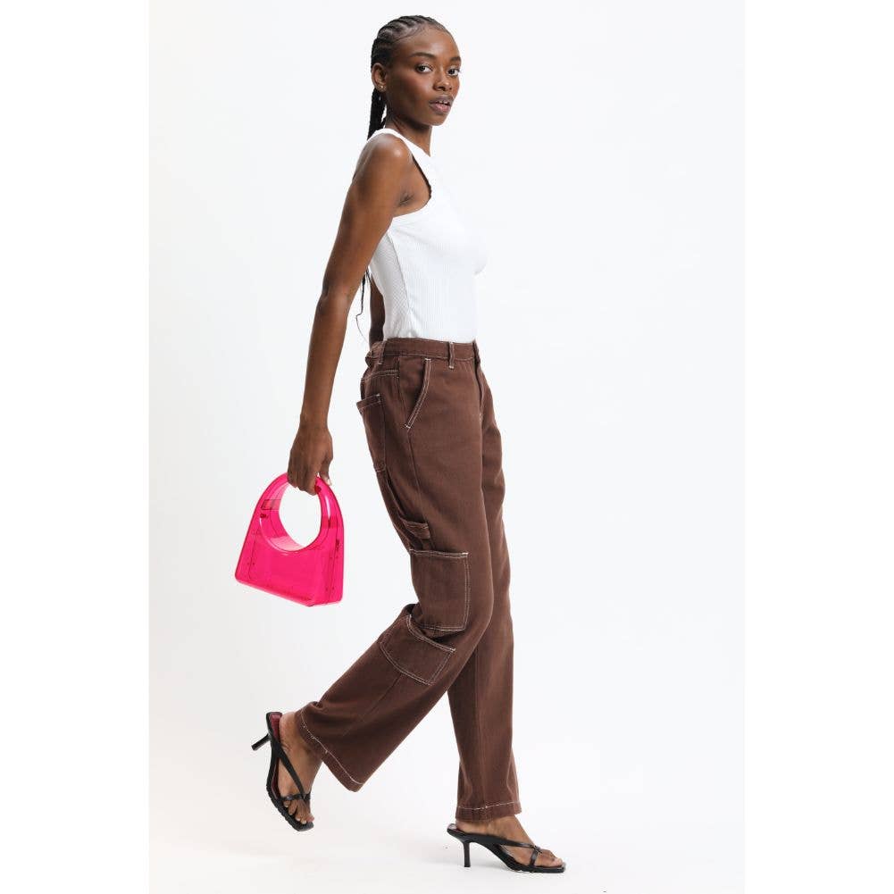 Urban Expressions - Wholesale Clutch - Dames - Zoila acrylic avondtas met transparant design26