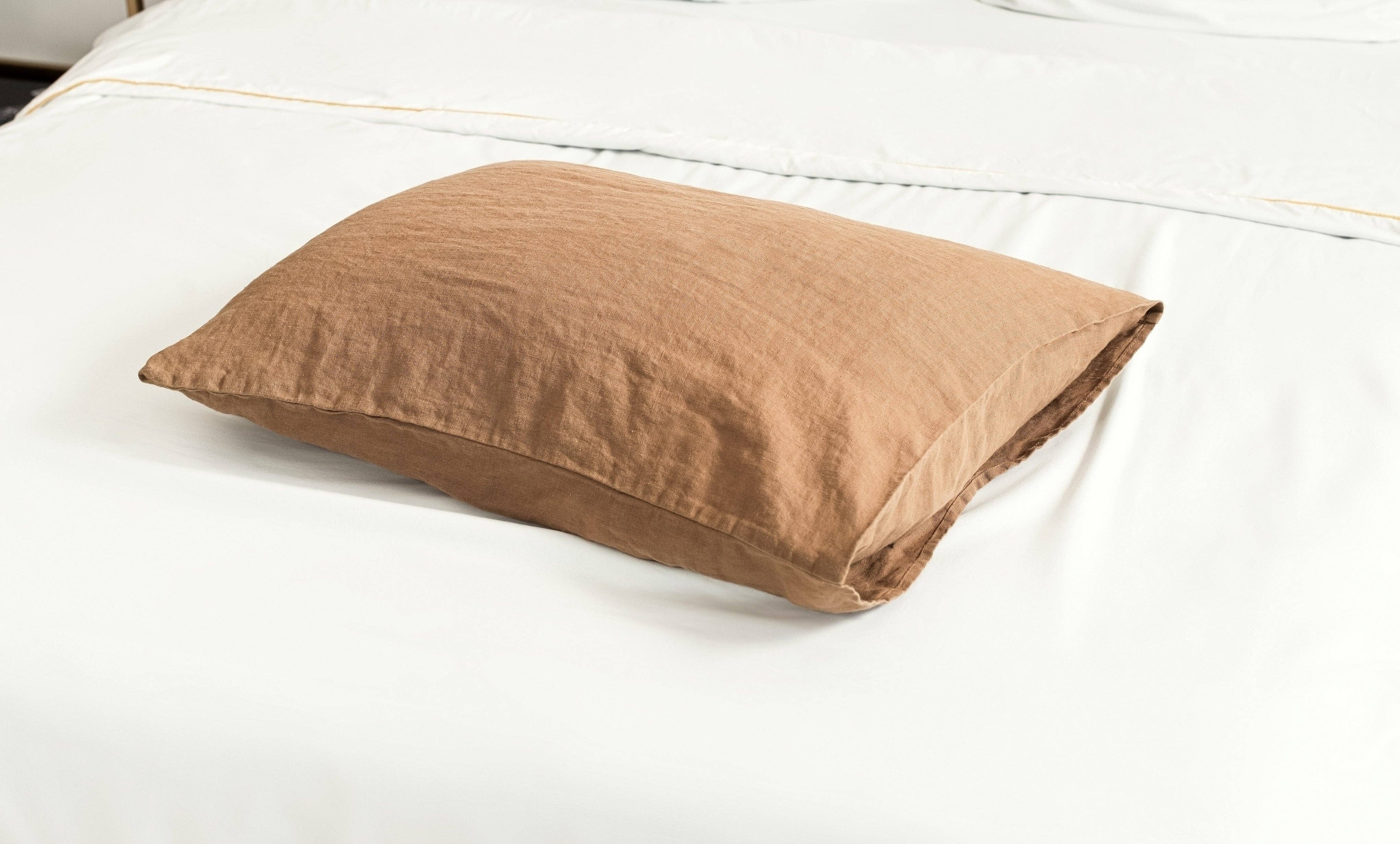 LinenQ – wholesale Bedding pillowcase/sham – Linen pillow case Standard size (1pc) 20x26 Inches2