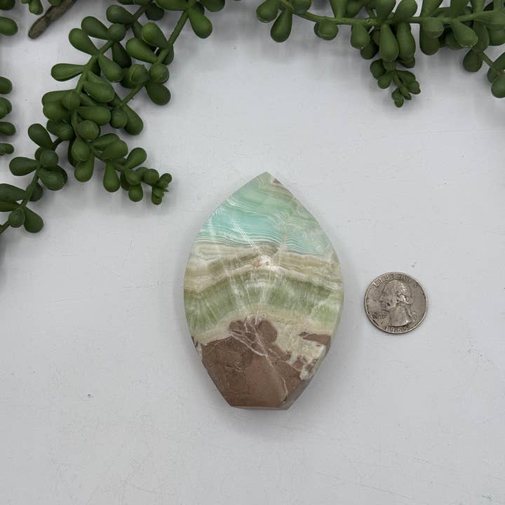 Meraki Gemstones - Wholesale Spiritual Stone/Crystal - Caribbean Calcite Gemstone Flame/Freeform (0.5kg/1.1lb)6