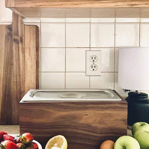 Alabama Sawyer - Wholesale Kitchen Storage/Organizer - Noaway Countertop Compost Bin in Solid Walnut or Magnolia5