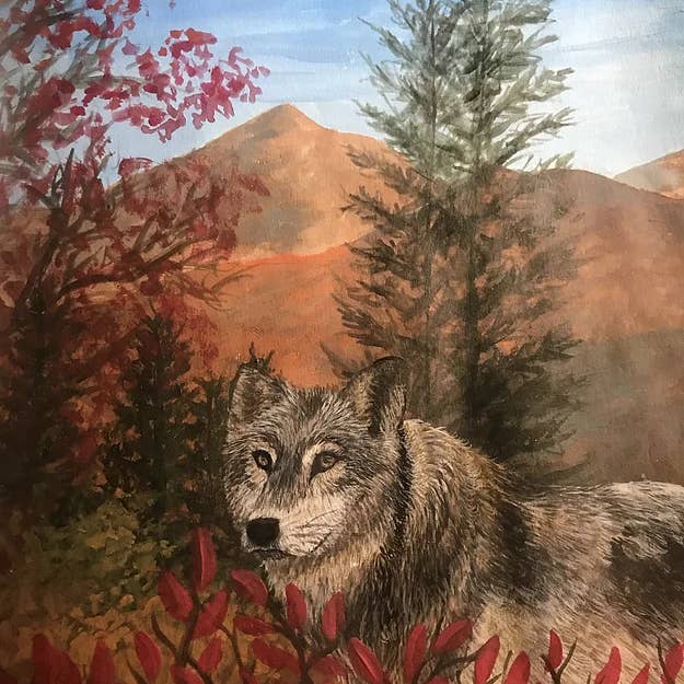 Foxtrot Artistry - Wholesale Art Print - Gray Wolf Print1