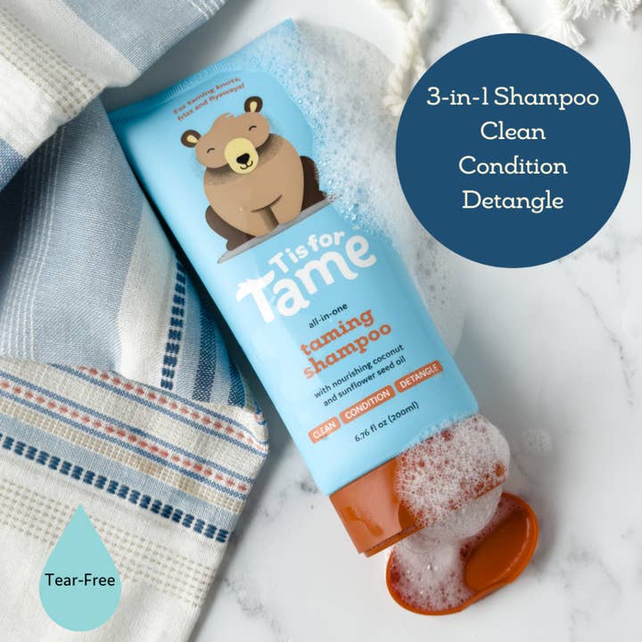 T is for Tame - Vendita all'ingrosso Shampoo - Shampoo 3-in-1 per Bambini Detergente, Condizionante & Districante