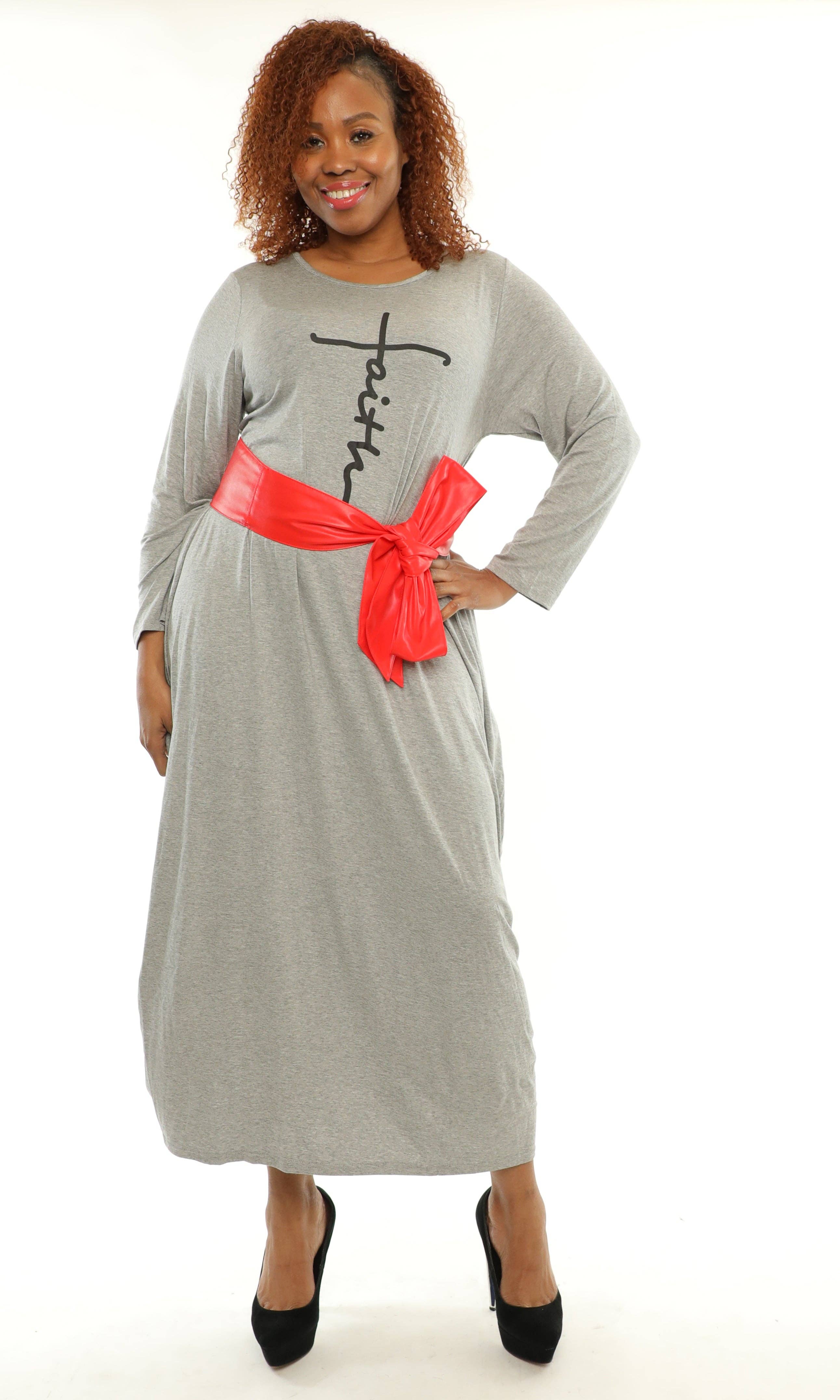 KaraChic - Wholesale Dress - Women's - Women's Loose-Fit Baggy Faith Dress with Side Pockets8