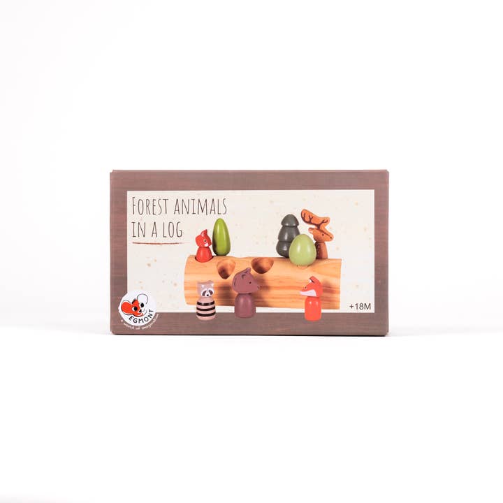 Egmont - Wholesale Wood Toy - Kids - Forest Animals In A Log13