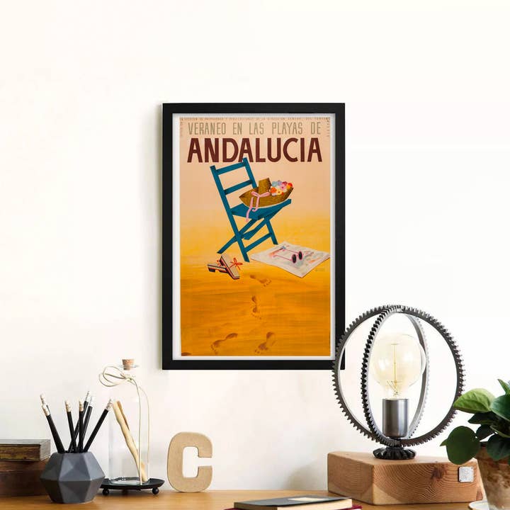 The Curious Desk - Wholesale Poster - Andalucia Spain Vintage Travel Poster2