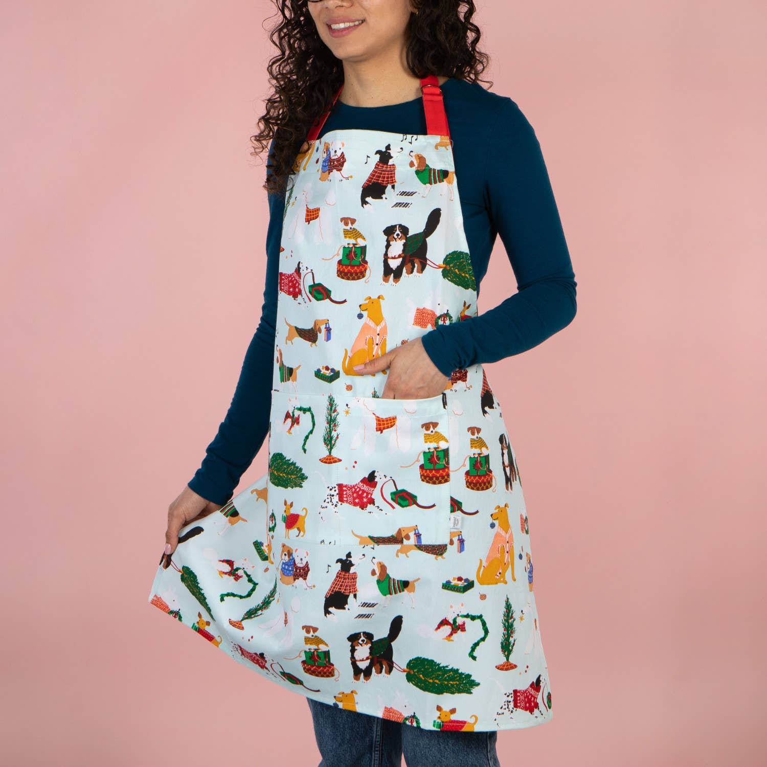 Danica Jubilee - Wholesale Apron - Holiday Hounds Christmas Apron1