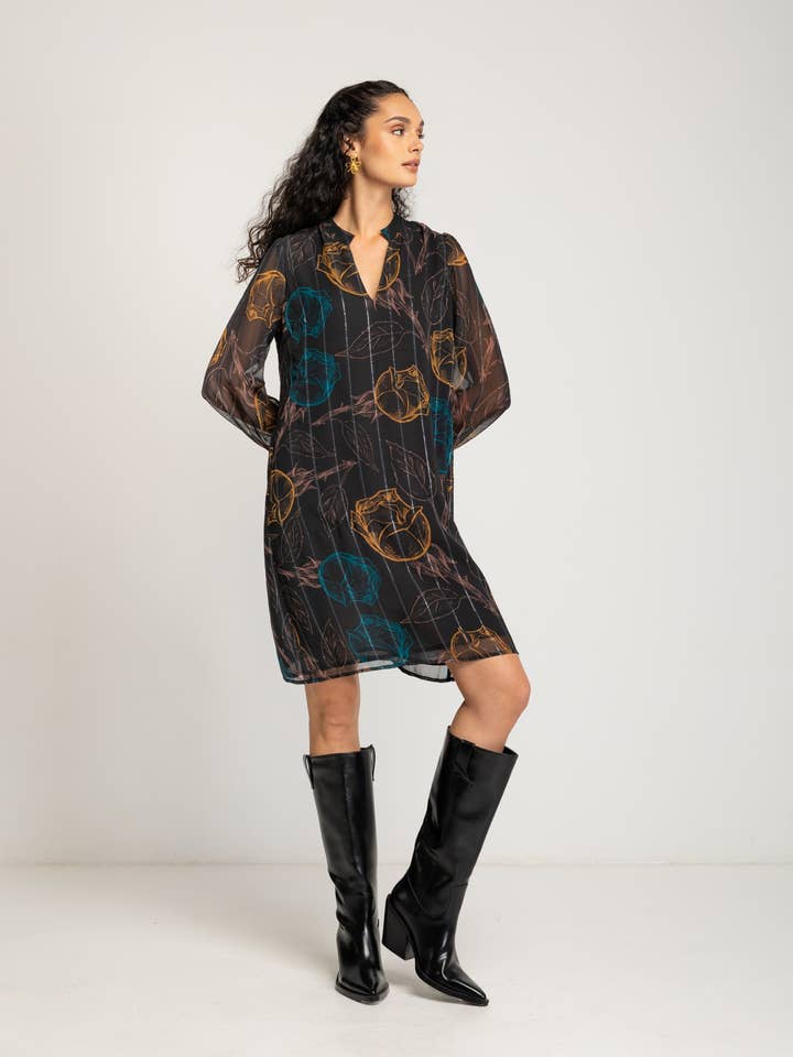 Evane short floral dress for wholesale by NIZA