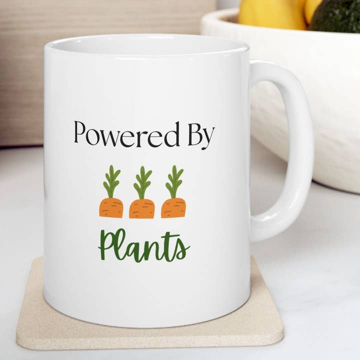 Drevet af Planter Keramikkrus - Unik Gave til Grøntsagselskere til Hjemmet, Kaffe, Te, Køkken, Miljøvenlig, Havearbejde for engroshandel hos Happythings76