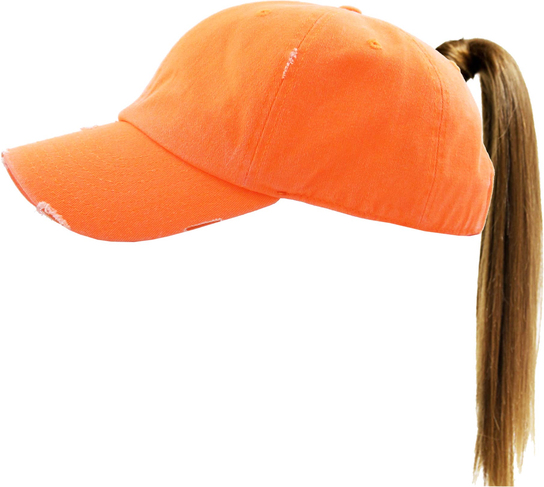 KBETHOS - Wholesale Ponytail Cap - Women's - Ponytail Washed Distressed Cotton Cap99