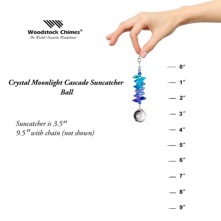 Woodstock Chimes - Wholesale Suncatcher - Crystal Moonlight Cascadeâ„¢ - Ball