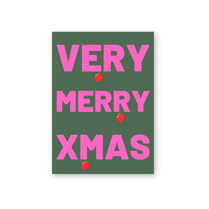 HERR&FRAUHEMPEL - Wholesale Christmas Card - Postcard - VERY MERRY XMAS2