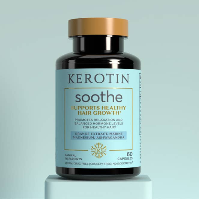 Soothe Stress-Relief Vitamins for wholesale by Kerotin Hair Care