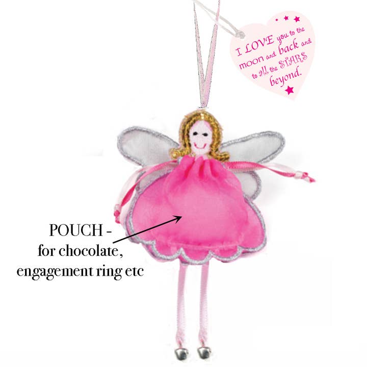 Amo-te até à lua... Fada com bolsa Presente de Recordação por atacado de Believe You Can