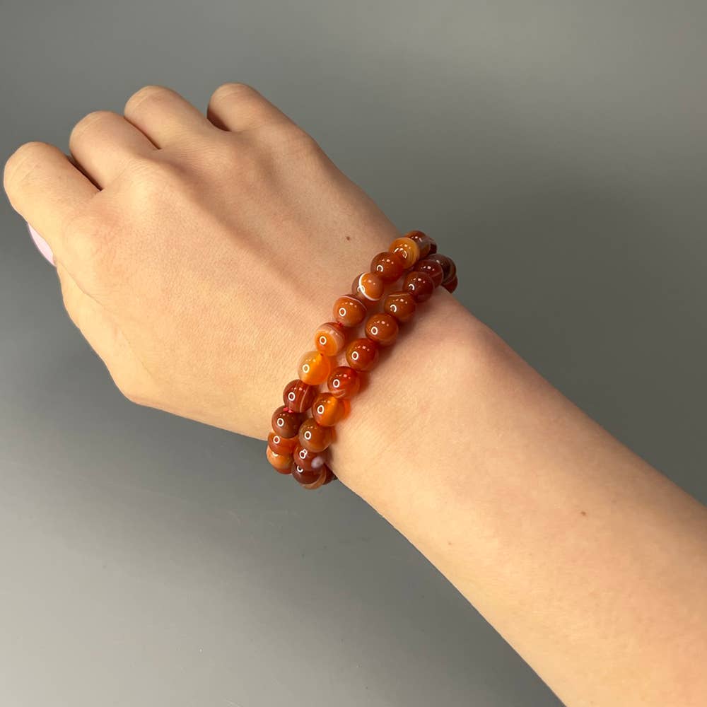 VIE - Venta al por mayor Pulsera de cuentas - Pulsera de cristal de 8 mm35