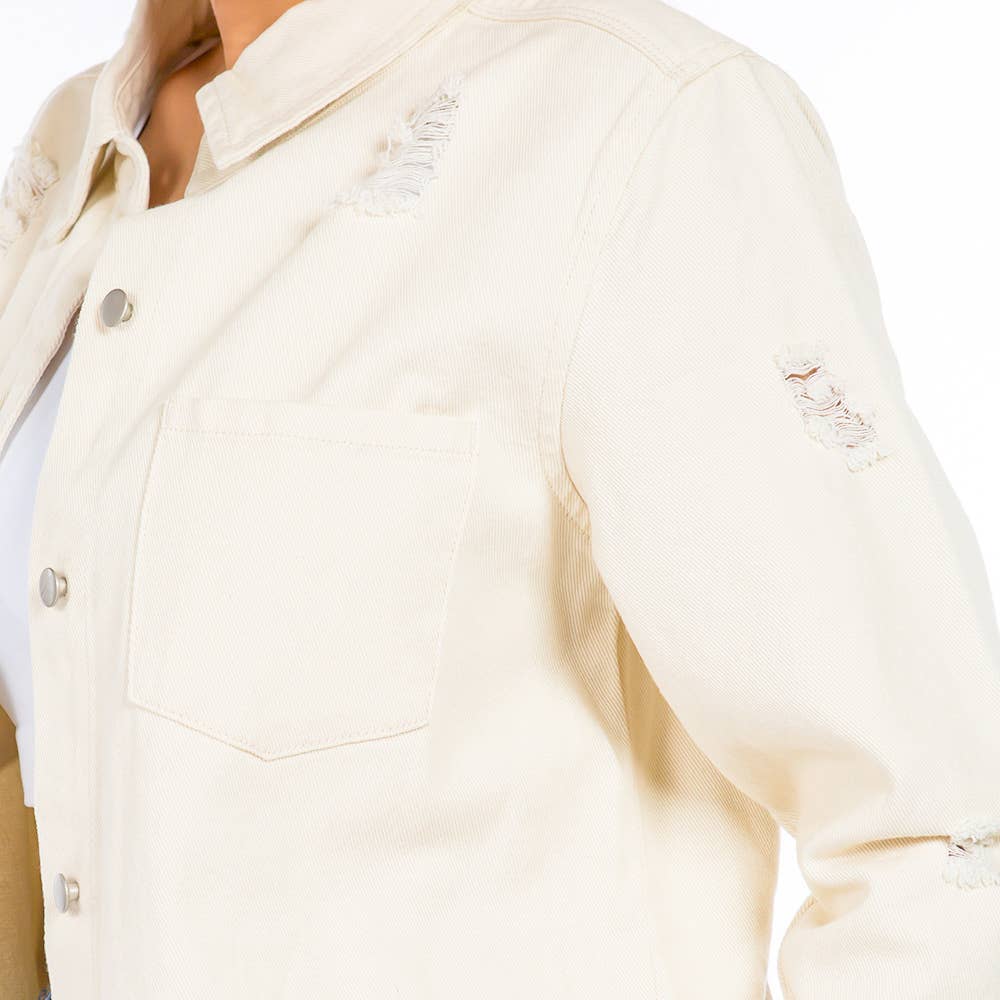 American Bazi - Vendita all'ingrosso Giacca a camicia - Donna - CAMICIE DI JEANS LUNGA LUNGHEZZA-RJK3712SI17