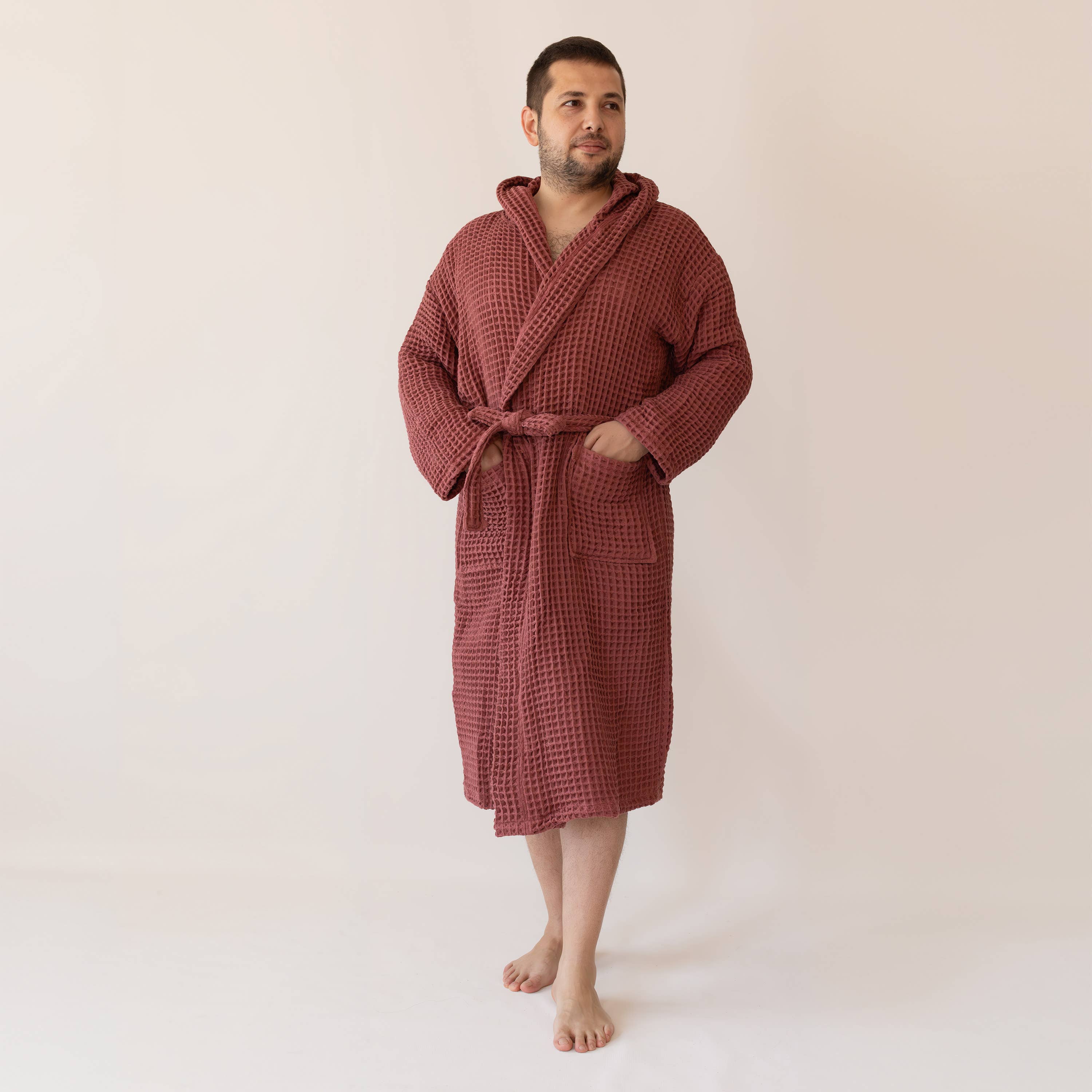 Vivamaison – Engroshandel Morgenkåbe - Unisex – Premium Vaflet Bomuld Badekåbe, Unisex Spa Komfort4