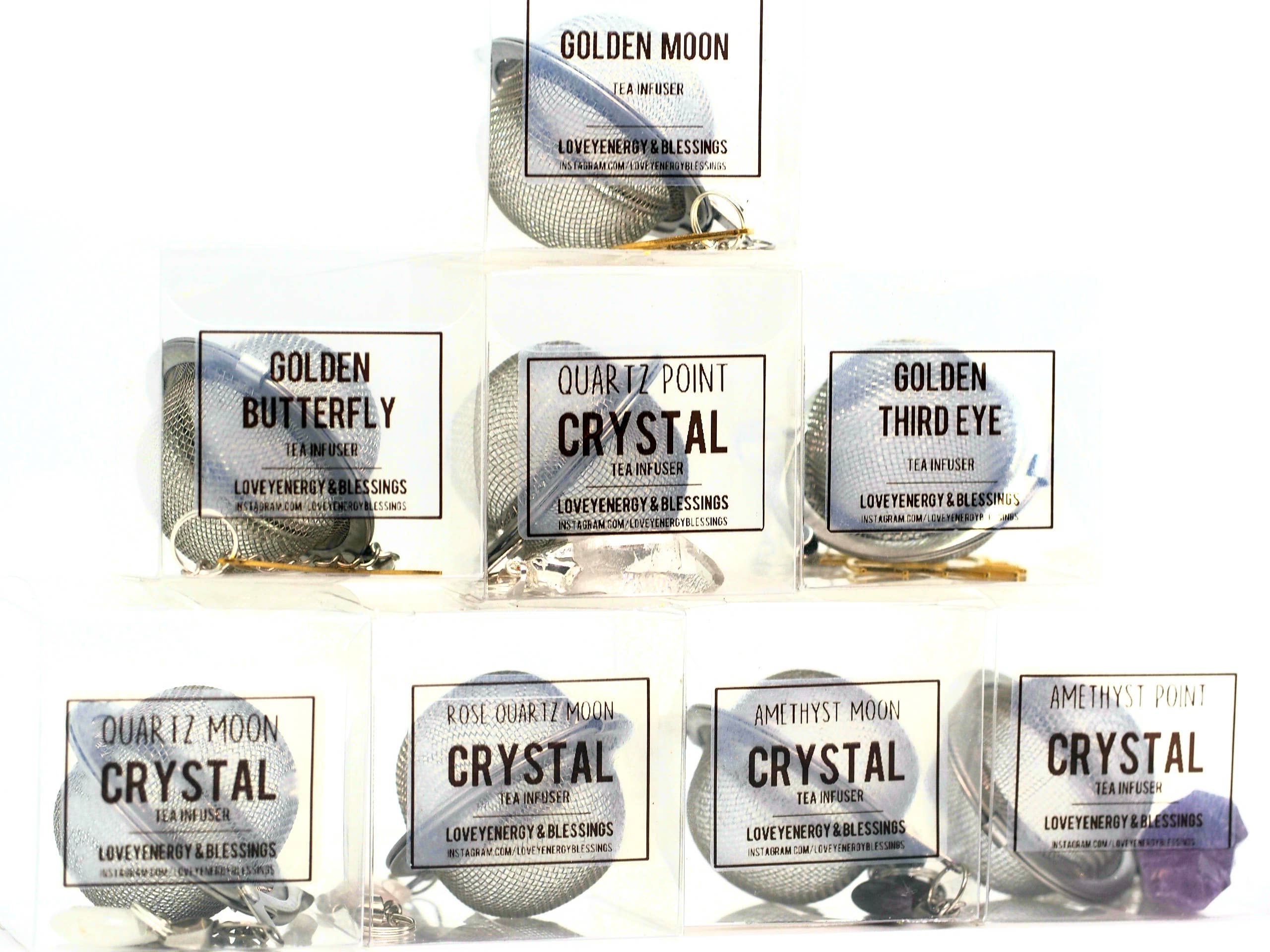 Loveyenergy & Blessings - Wholesale Tea Strainer/Infuser - Mystic Garden Gold Loose Leaf Tea Infuser4