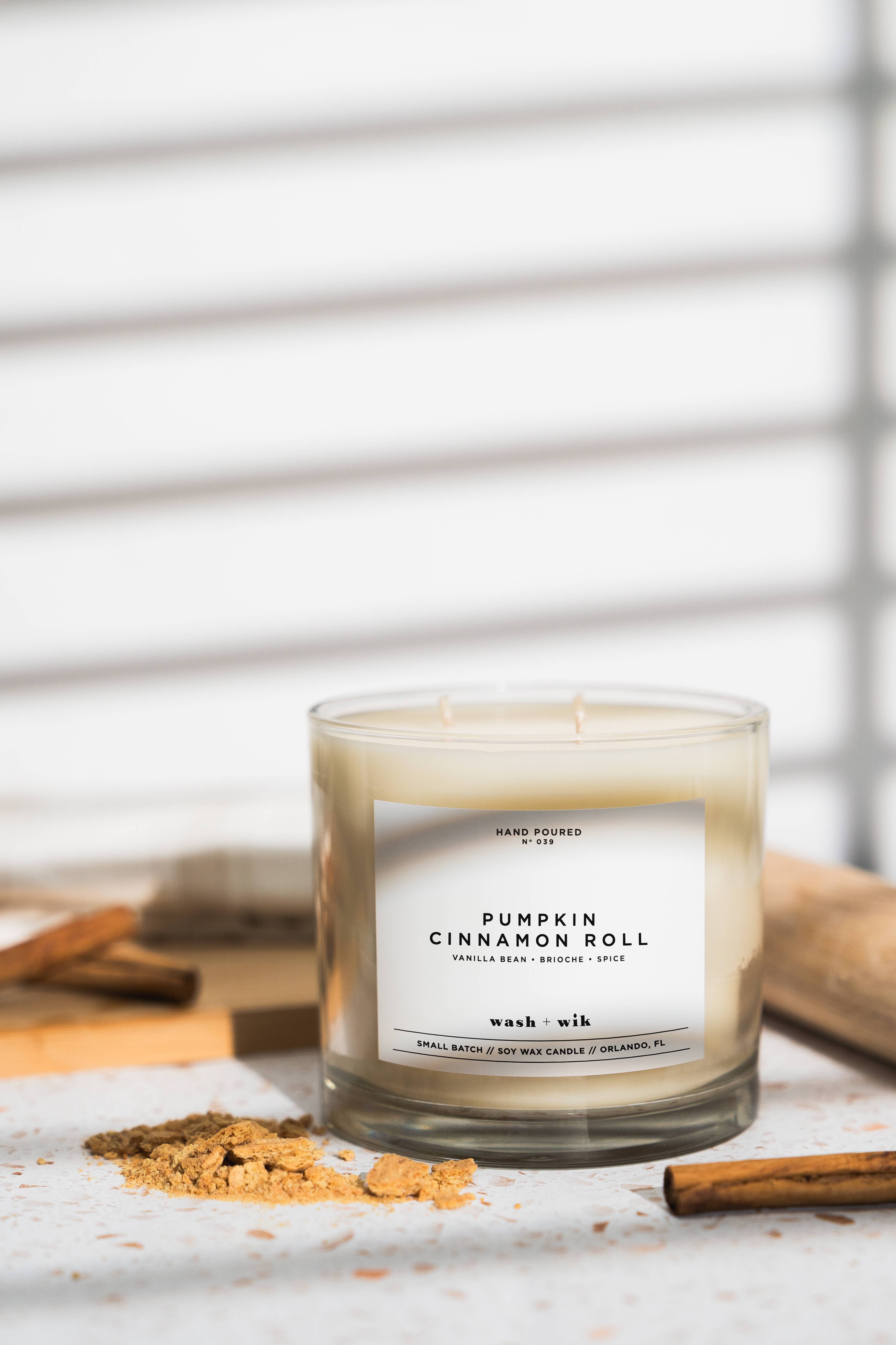 Wash and Wik - Wholesale Jar/Filled Candle - 3 Wick - 35oz Vessel - 2 Pound Soy Wax Candle by Wash + Wik13