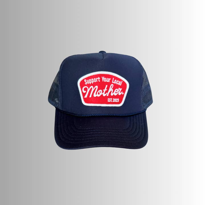 Support Your Local Mother® Patch Hat- Navy for wholesale by Mother Hats