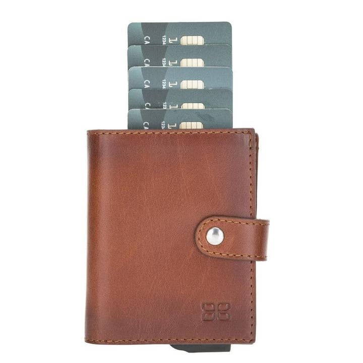 Bouletta - Wholesale Card Holder - Unisex - Palermo Zip Mechanical Leather Card Holder