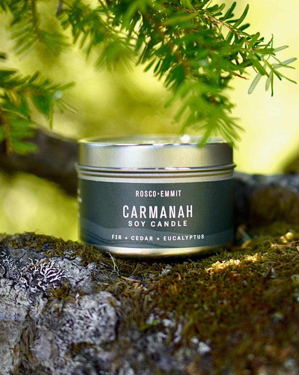Rosco x Emmit - Vente Bougies de voyage - Bougie au soja Carmanah 4 oz2