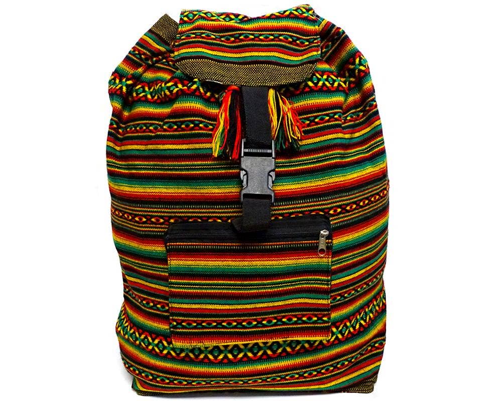 Pichincha - Wholesale Backpack - Women's - Large Tribal Striped Peruvian Backpack8