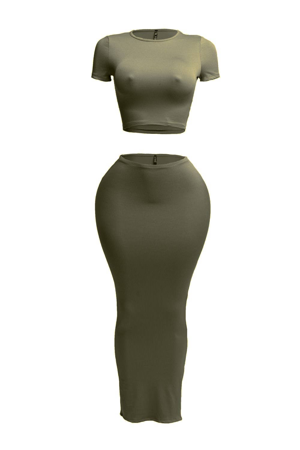 Boswell - Wholesale Top & Skirt Set - Women's - CROP TOP AND LONG SKIRTS SET